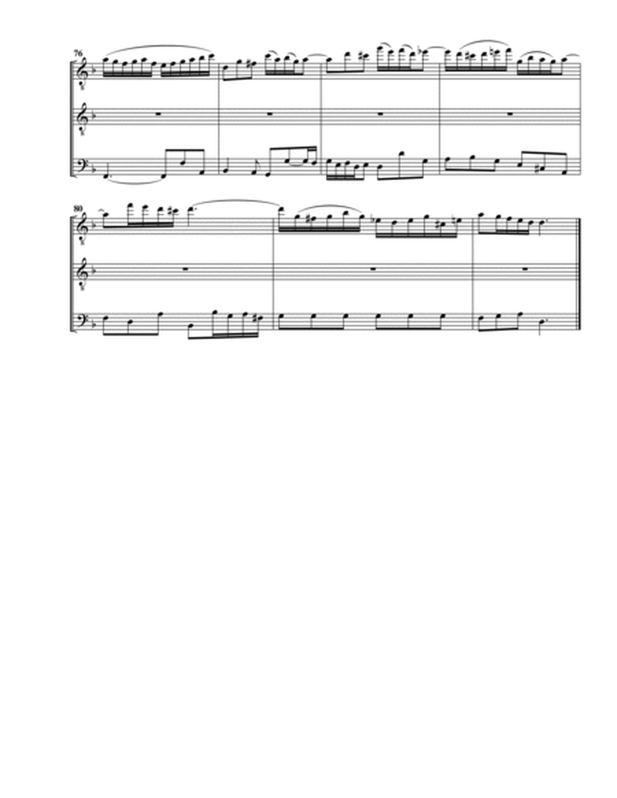 Aria: Zum reinen Wasser er mich weist from cantata BWV 112 (arrangement for 3 recorders (AAB))