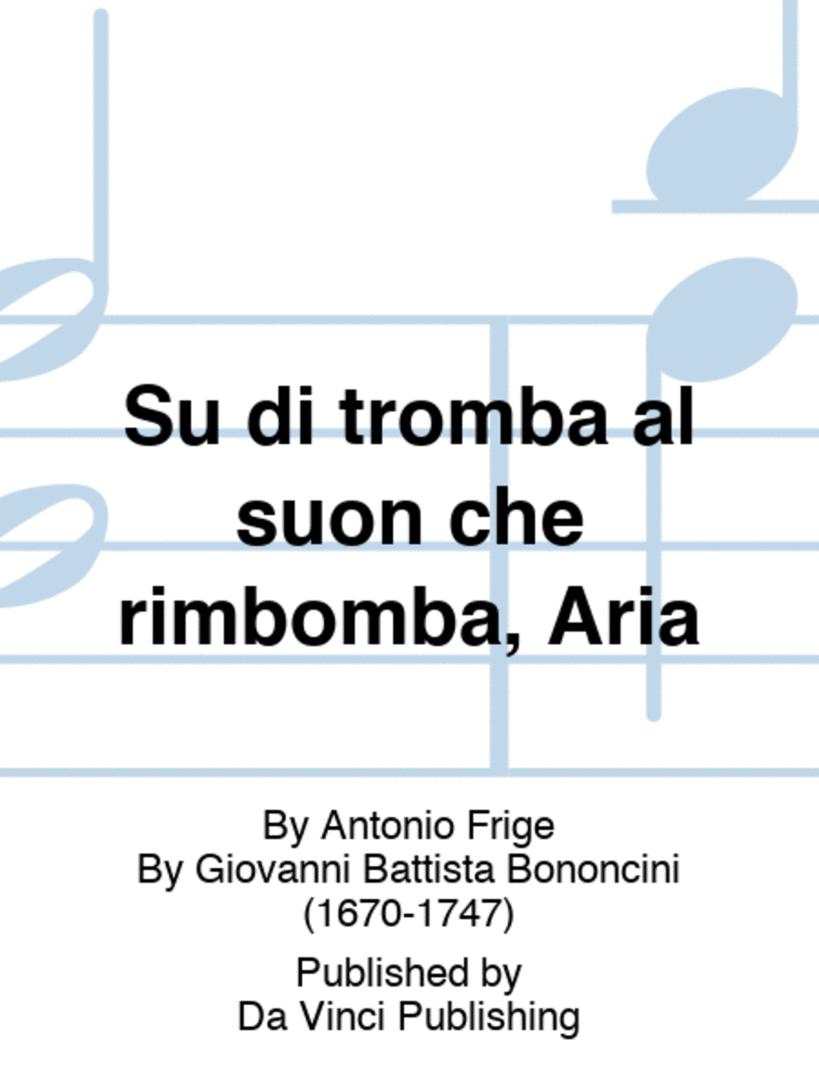 Su di tromba al suon che rimbomba, Aria Voice Solo scores gallery preview page 1