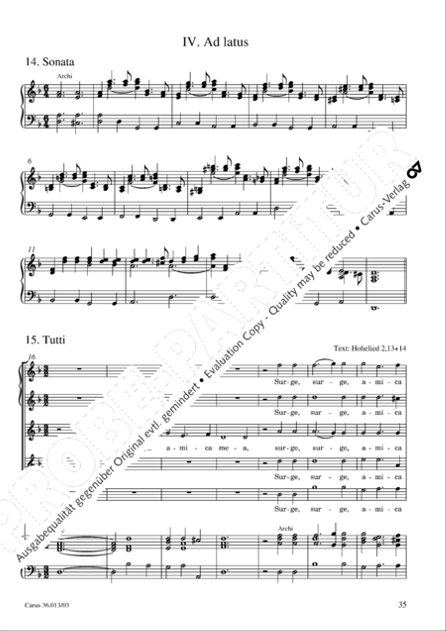 Membra Jesu nostri SSATB scores gallery preview page 36