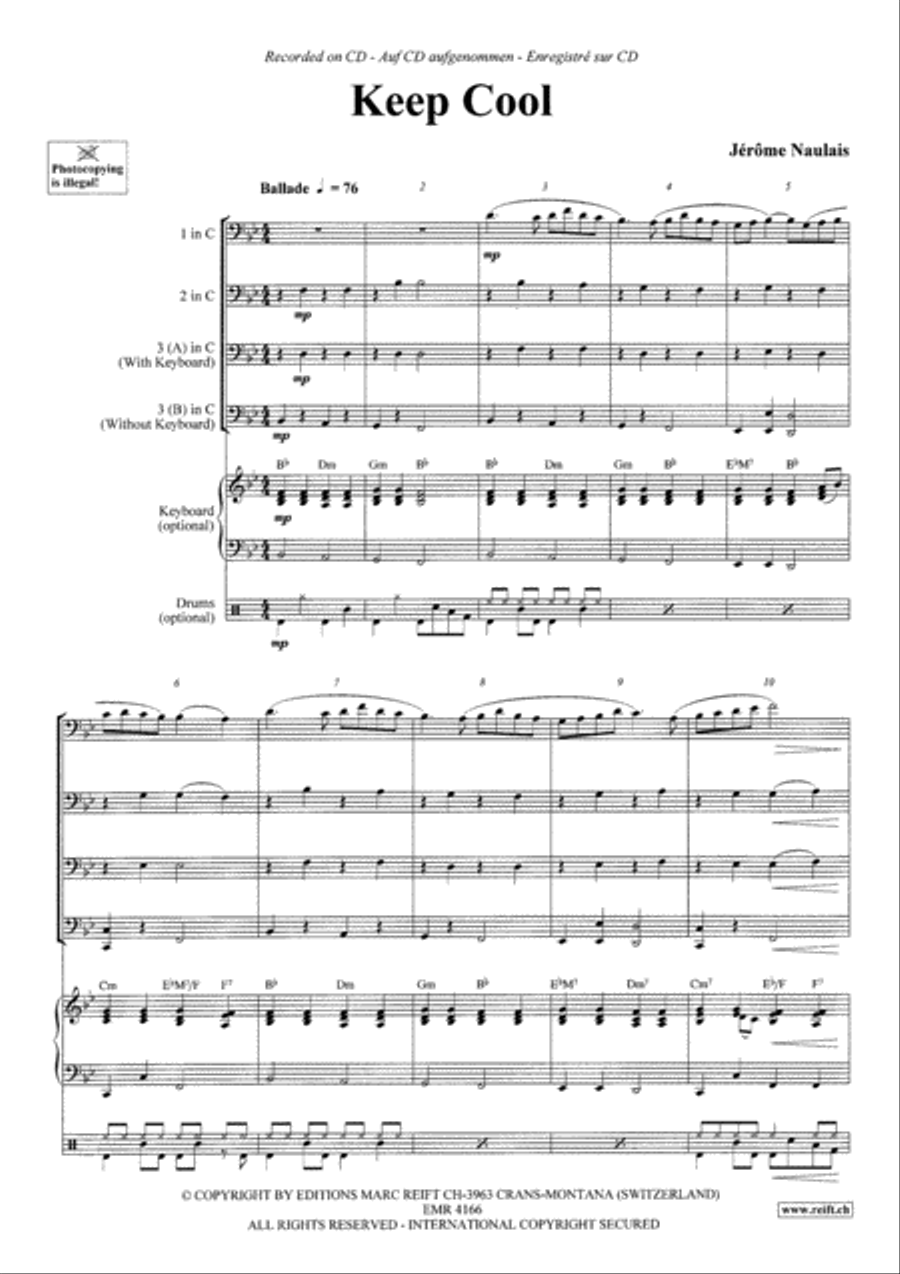 Keep Cool Keep Cool Trombone Trio scores gallery preview page 3