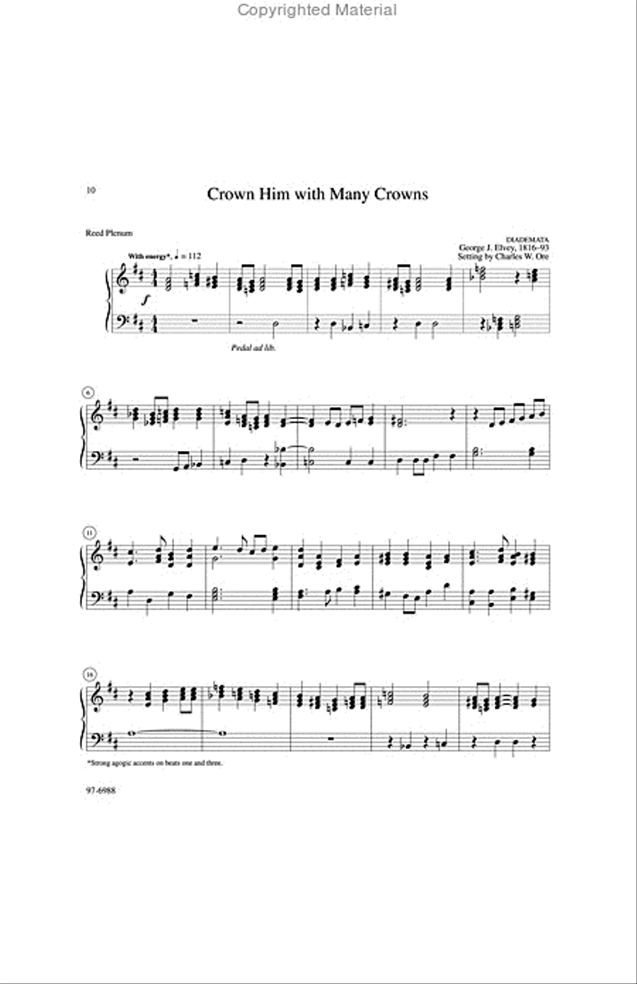 Eleven Compositions for Organ, Set VII Organ scores gallery preview page 3