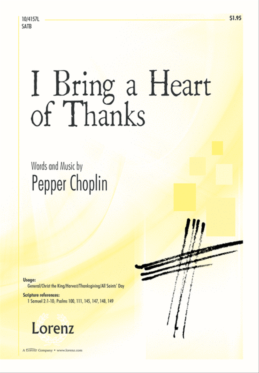 I Bring a Heart of Thanks 4-Part scores gallery preview page 2