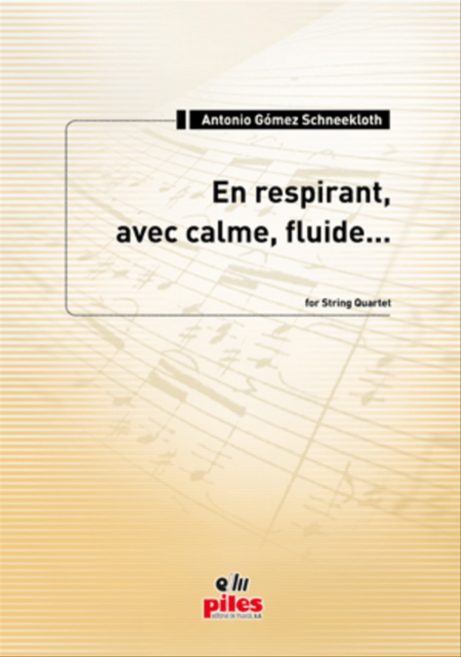 En Respirant, avec Calme, Fluide . . . String Quartet scores gallery preview page 1