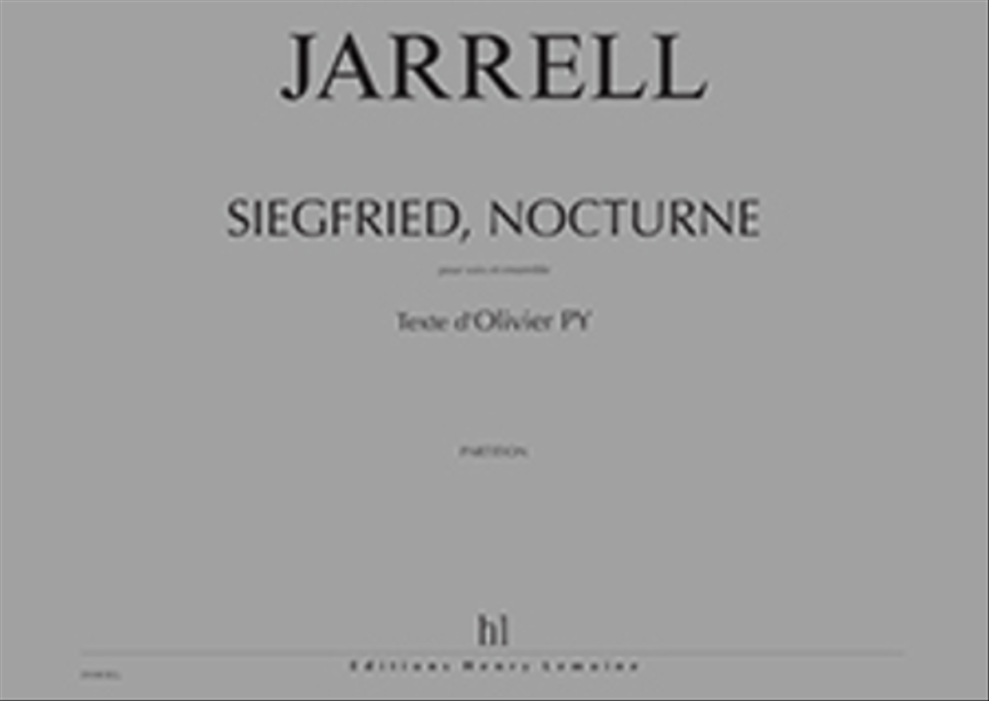 Siegfried, nocturne Siegfried, nocturne Baritone Voice scores gallery preview page 1