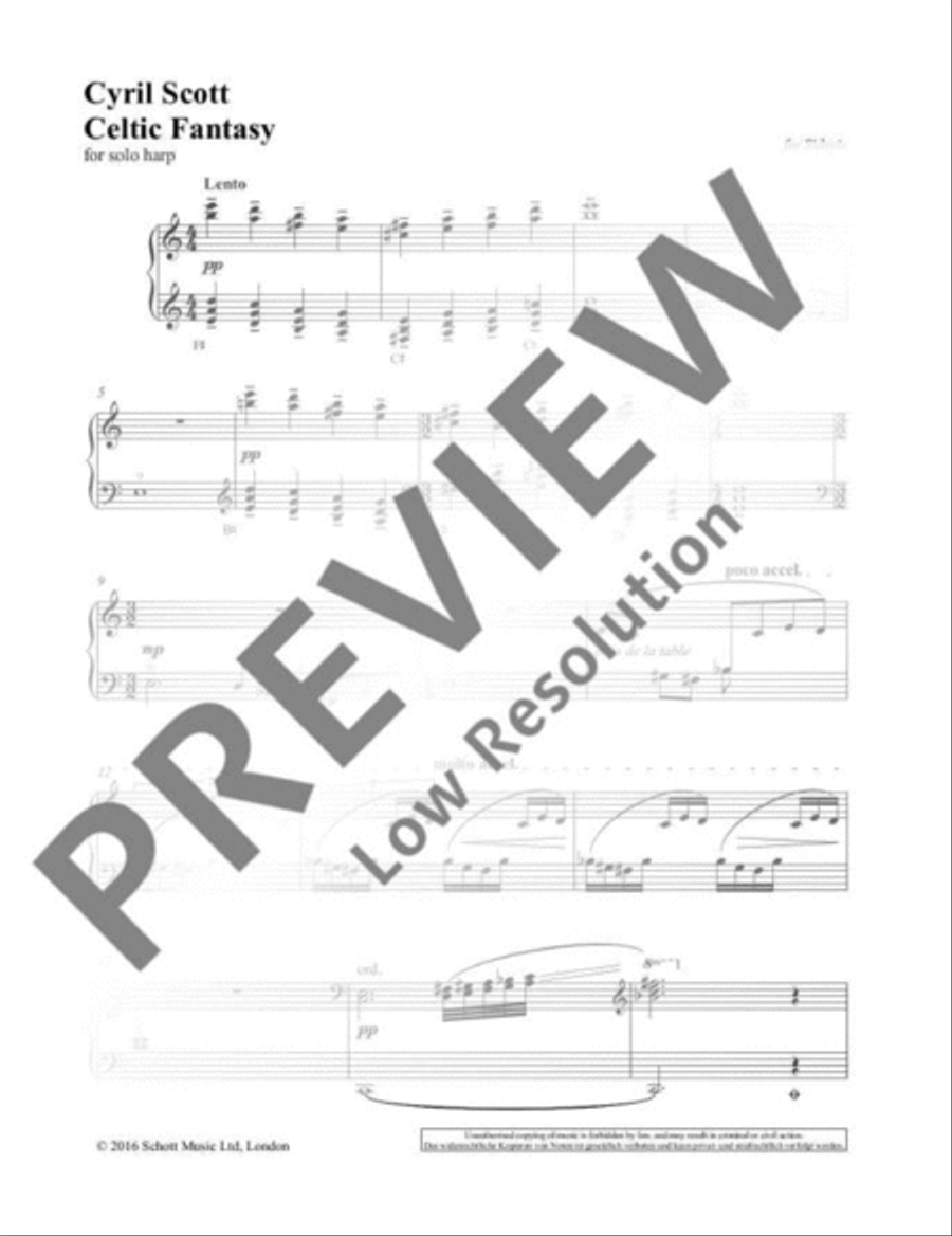 Celtic Fantasy Harp scores gallery preview page 4