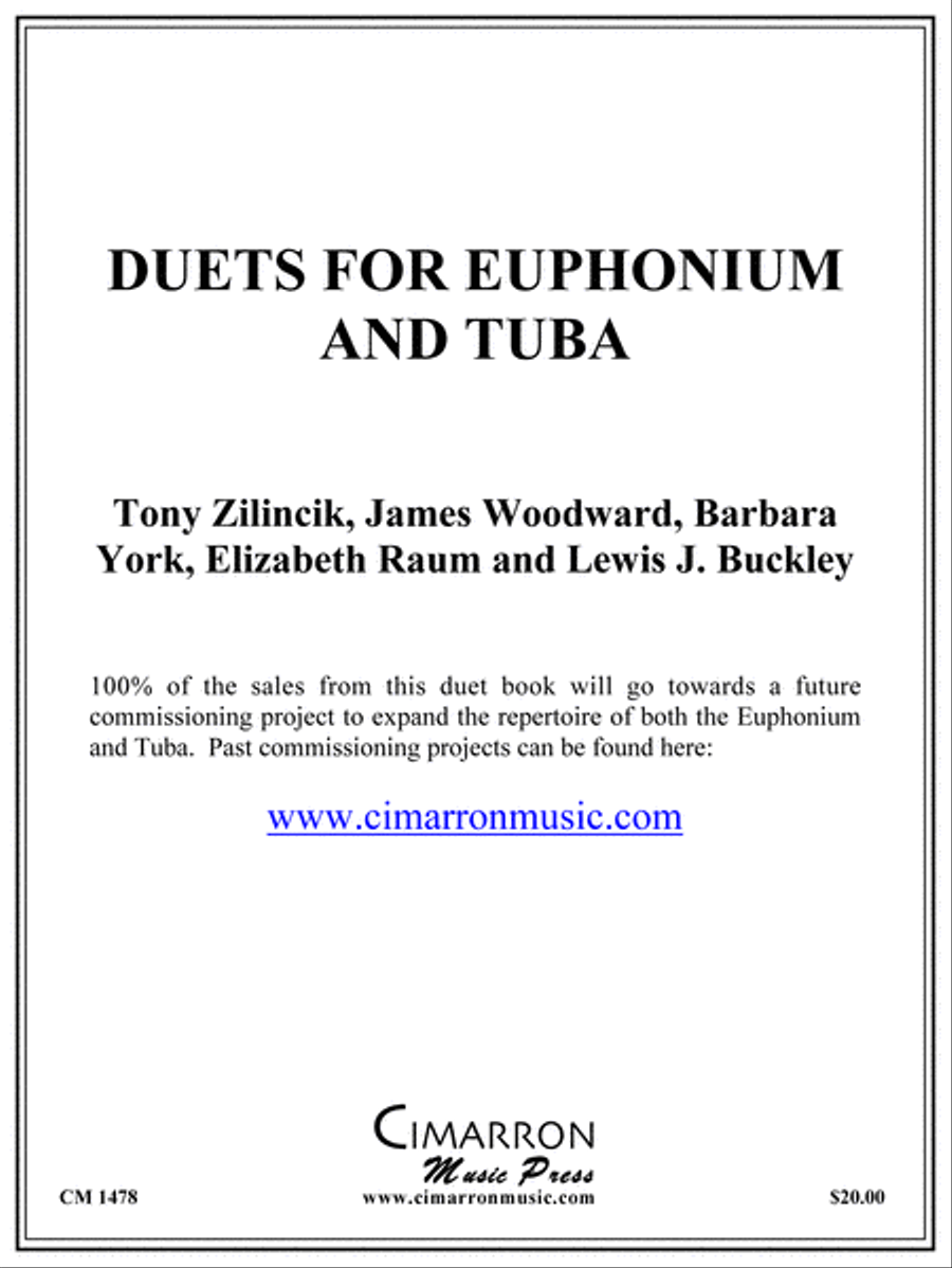 Duets for Euphonium and Tuba Brass Duet scores gallery preview page 1