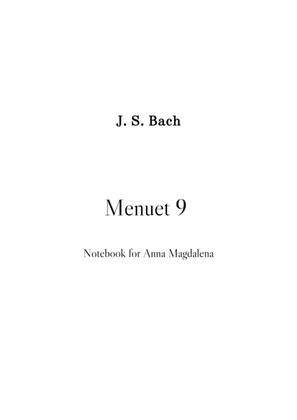 Menuet 9 - Notebook for Anna Magdalena