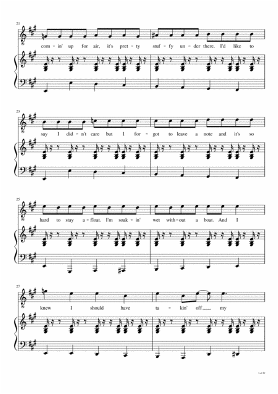 Goin' Down Voice scores gallery preview page 4