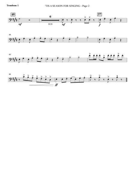 Appalachian Winter (A Cantata For Christmas) - Trombone 1