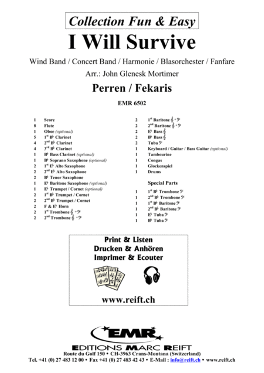 I Will Survive Concert Band scores gallery preview page 2