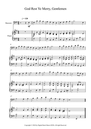 Book cover for God Rest Ye Merry, Gentlemen (Bassoon + Piano)