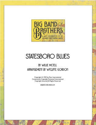 Book cover for Statesboro Blues
