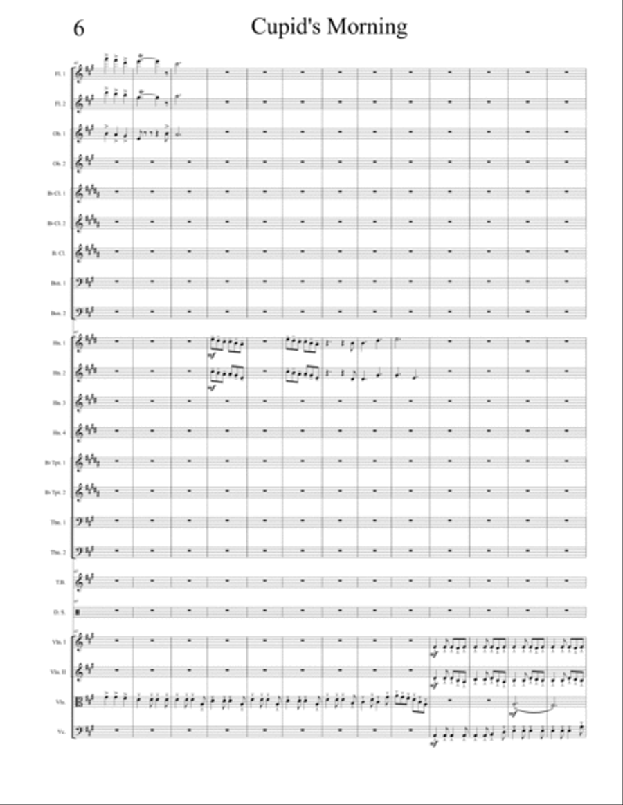 Cupid's Morning Chamber Orchestra scores gallery preview page 6