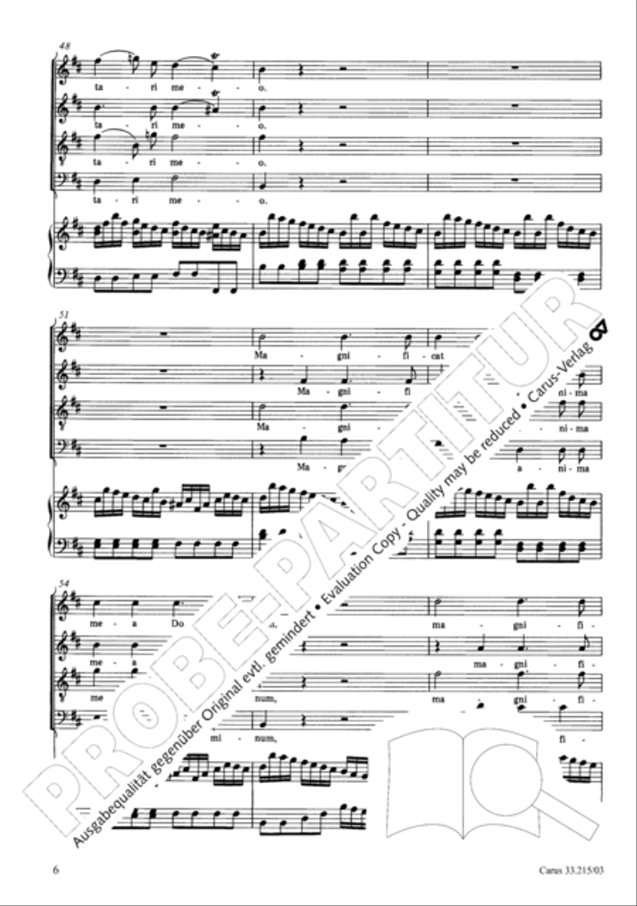 Magnificat Magnificat 4-Part scores gallery preview page 7