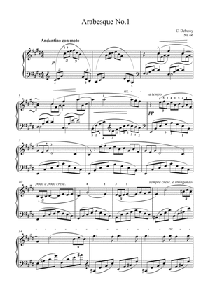 Debussy - Arabesque No.1