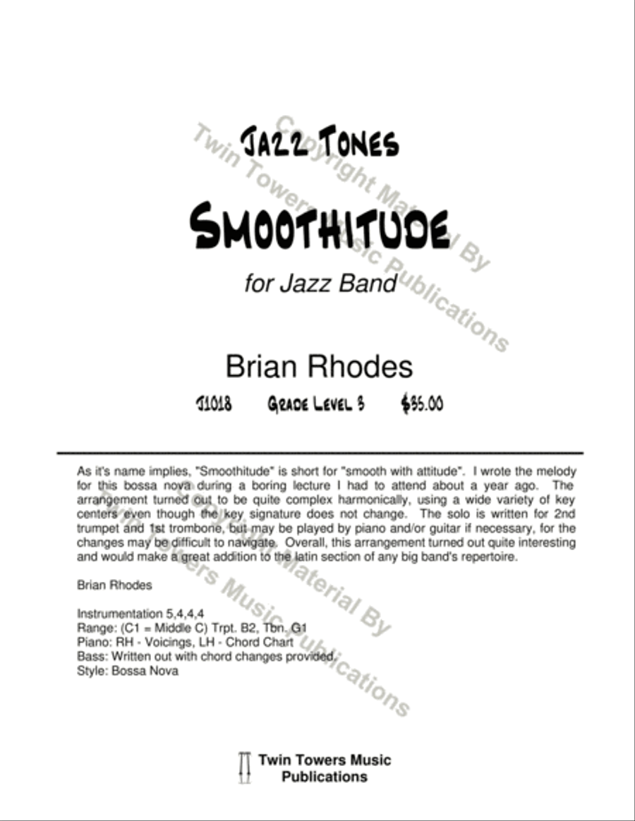 Smoothitude Jazz Ensemble scores gallery preview page 2