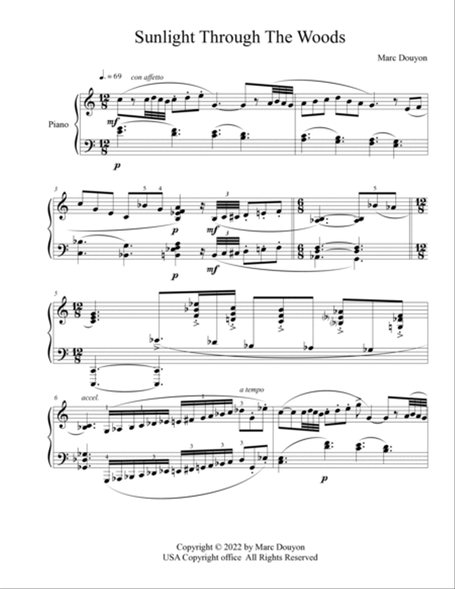 Sunlight Through The Woods Piano Method scores gallery preview page 4
