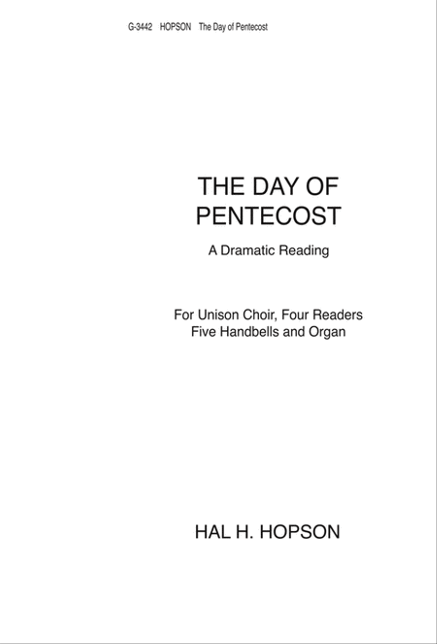 The Day of Pentecost Unison Choir scores gallery preview page 1