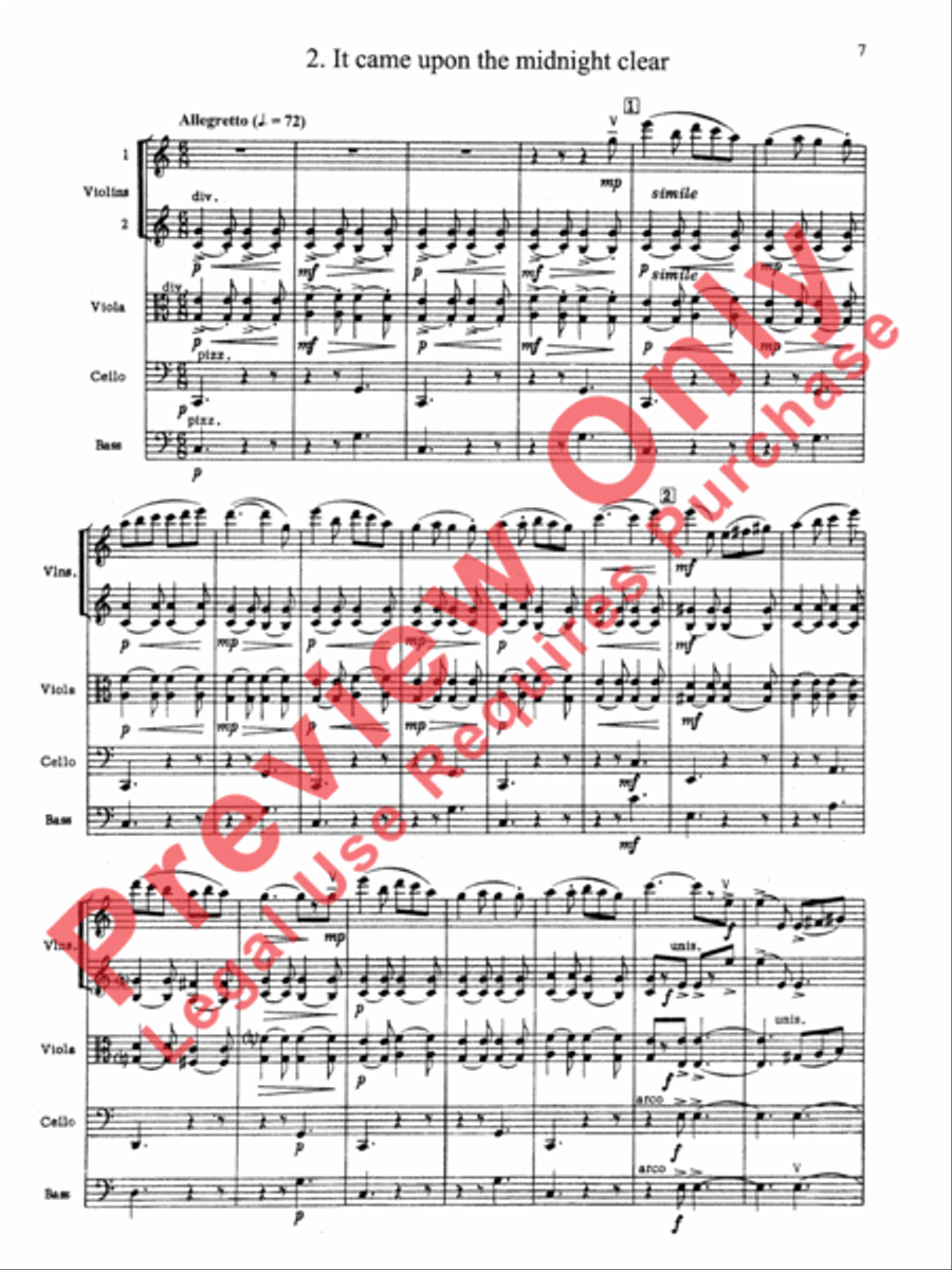 Suite of Carols Suite of Carols String Orchestra scores gallery preview page 8