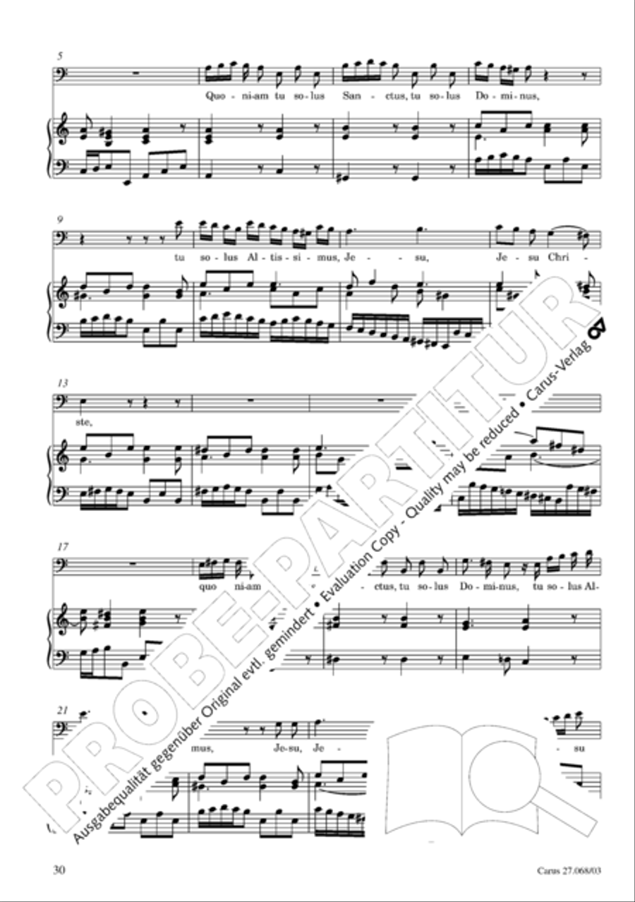 Mass in D minor (Missa in d) 4-Part scores gallery preview page 31
