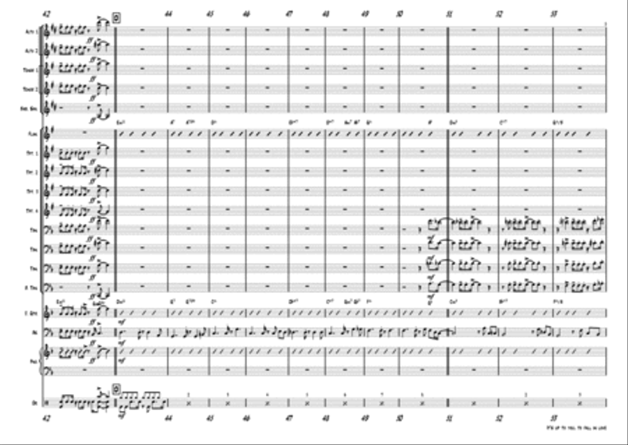 It is up to you (to fall in love) - funky - Flhn. feature - Big Band Jazz Ensemble scores gallery preview page 5