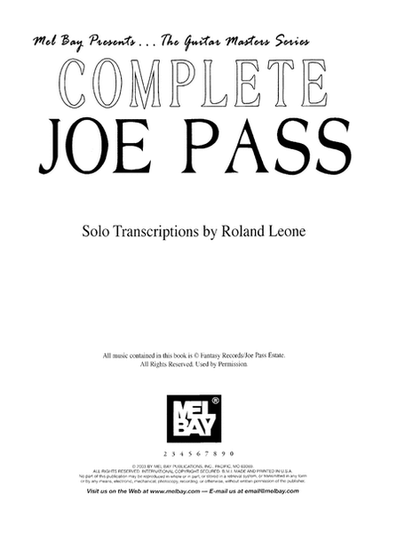 Complete Joe Pass