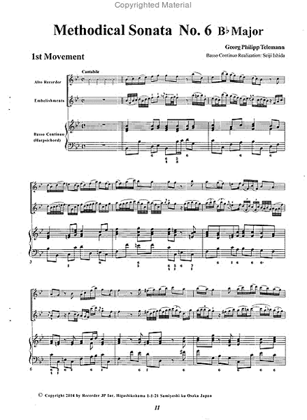 Methodical Sonata No. 6 B-flat minor image number null
