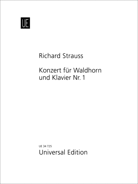 Konzert fur Waldhorn und Klavier No.1 in Es-Dur Op. 11 (1882)