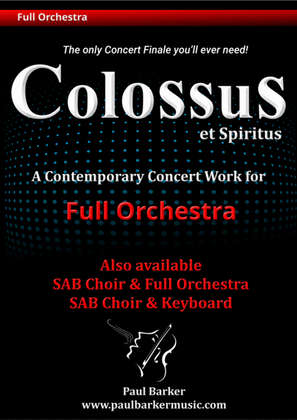 Book cover for Colossus (Full Orchestra)
