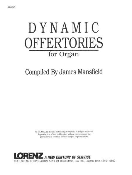 Dynamic Offertories