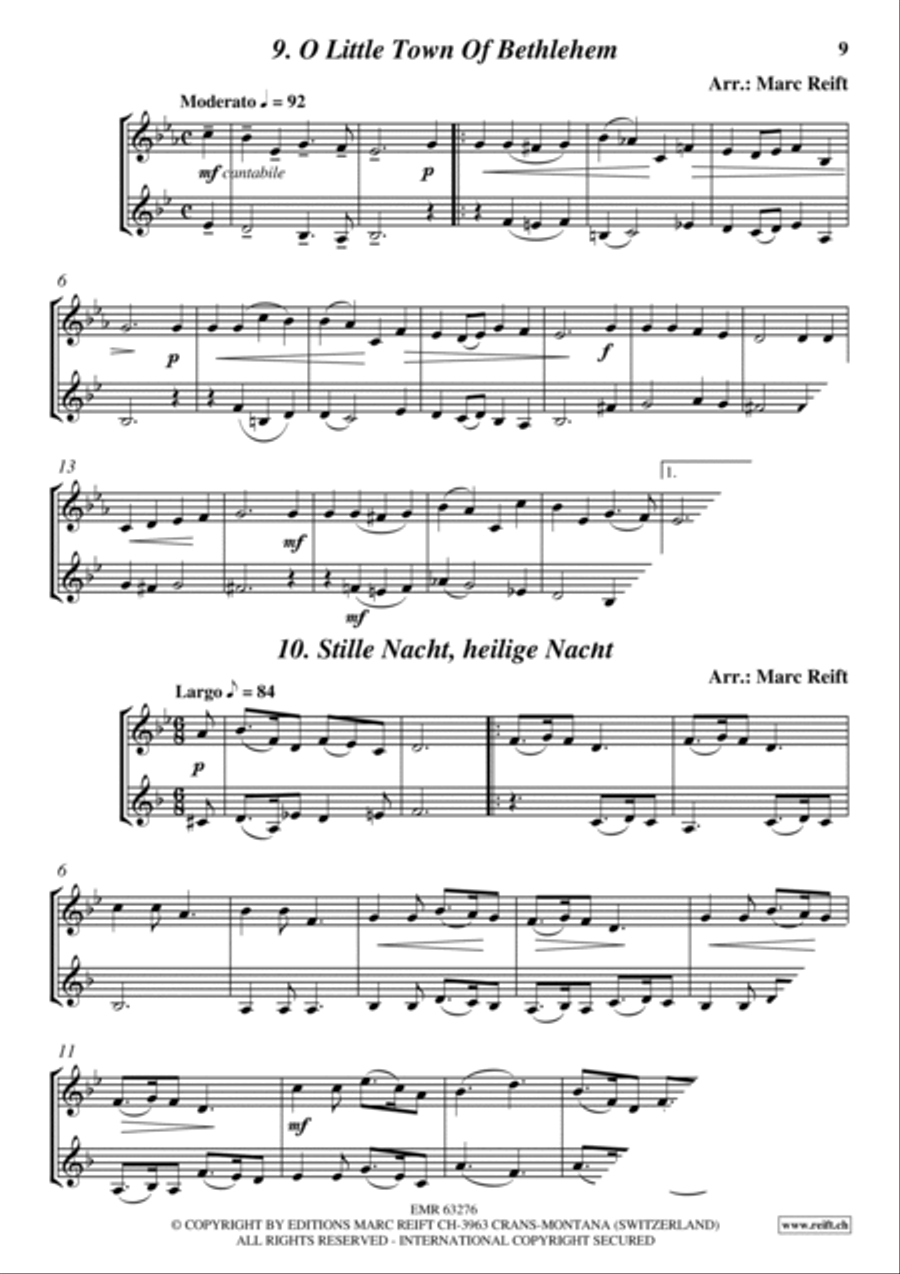 35 Easy Christmas Duets Horn scores gallery preview page 9