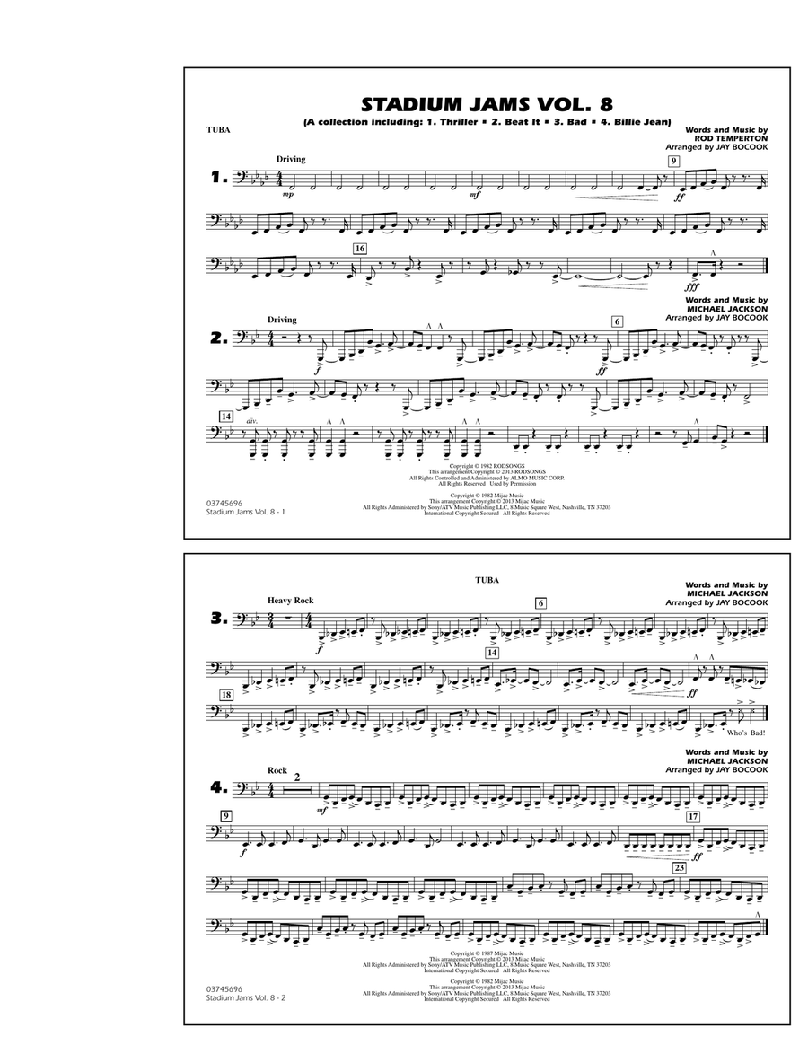 Stadium Jams Volume 8 (Michael Jackson) - Tuba