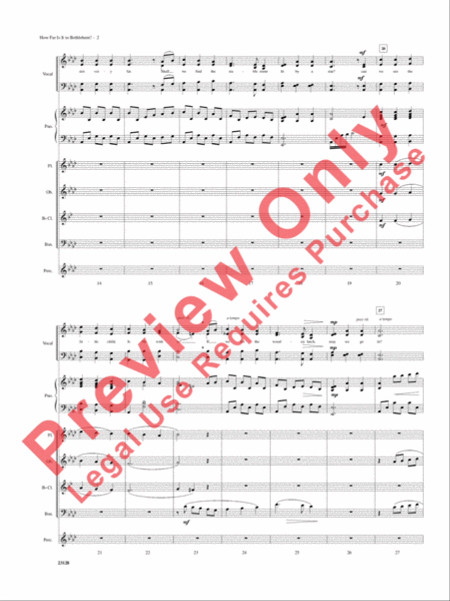 How Far Is It to Bethlehem? Choir scores gallery preview page 3