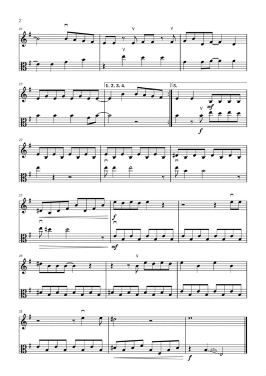 Paint It, Black String Duet scores gallery preview page 2