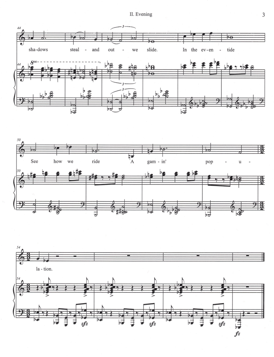 Five Spring Songs Piano, Vocal scores gallery preview page 6