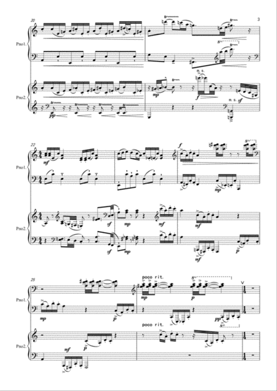The Dragon Boat Song Piano scores gallery preview page 3