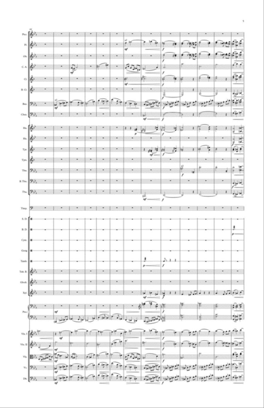 Symphonic Dance No 1 Percussion Ensemble scores gallery preview page 5