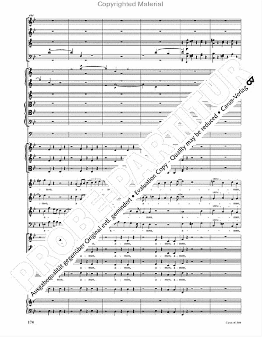 Missa solemnis Missa solemnis 4-Part scores gallery preview page 190