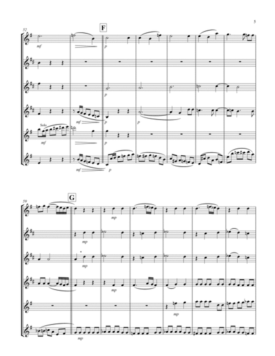 Recordare (from "Requiem") (F) (Saxophone Sextet - 1 Sop, 3 Alto, 2 Ten)