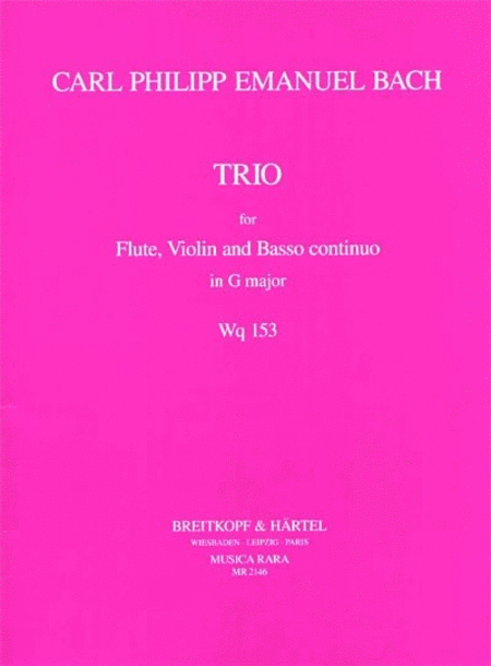 Triosonate in G Wq 153