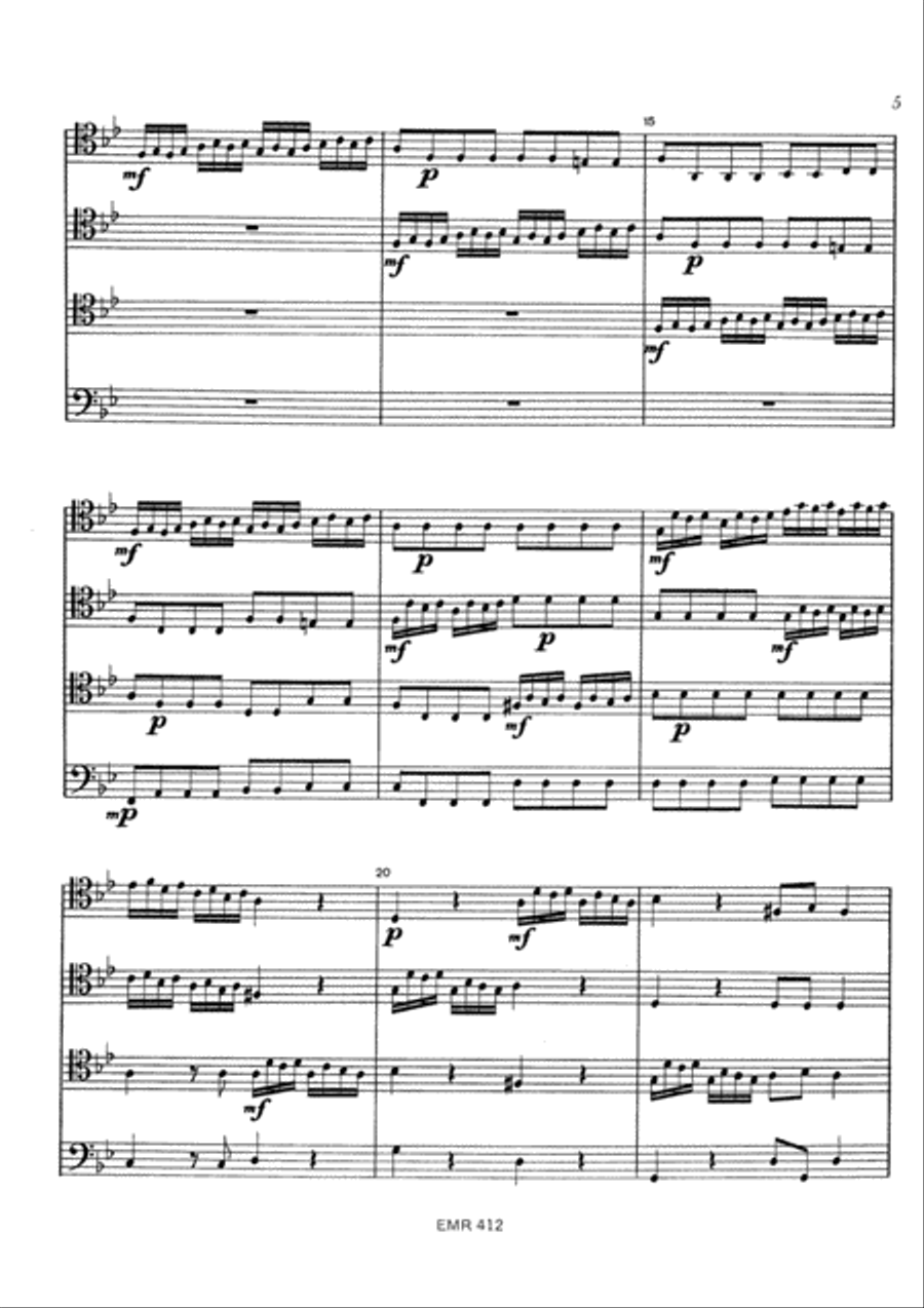 Concerto A 4 Trombone Quartet scores gallery preview page 5
