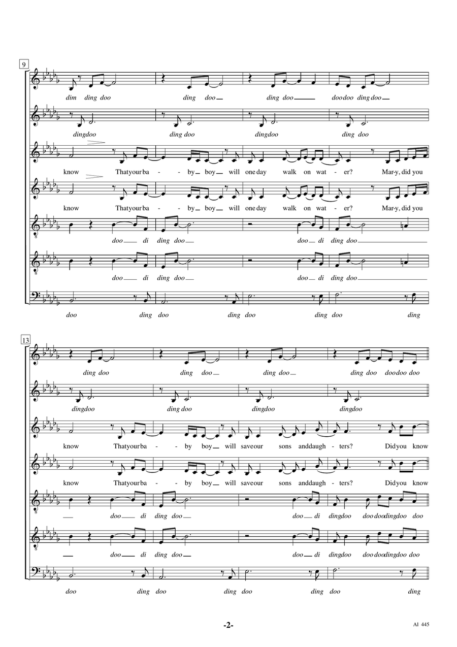 Mary, Did You Know? Choir scores gallery preview page 2