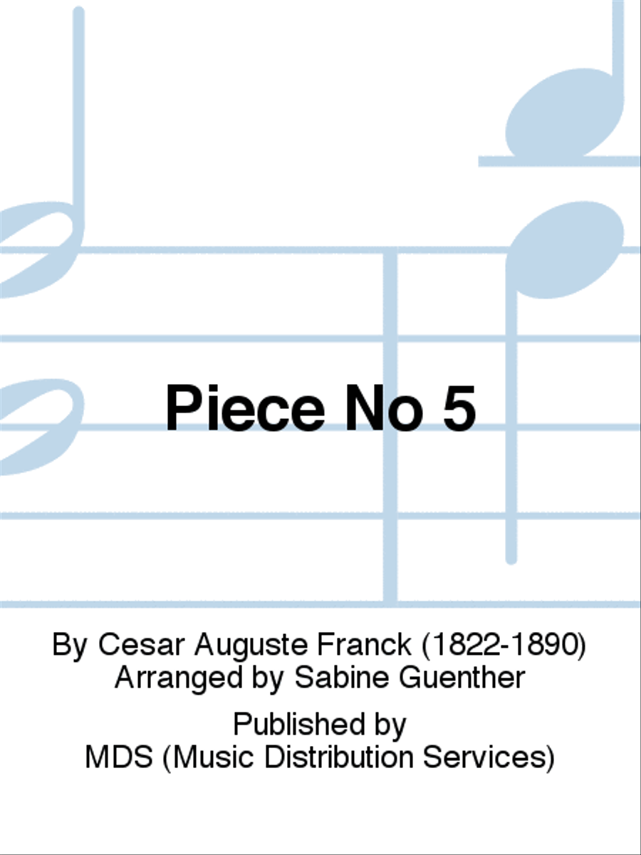 Pièce No 5 Recorder scores gallery preview page 1