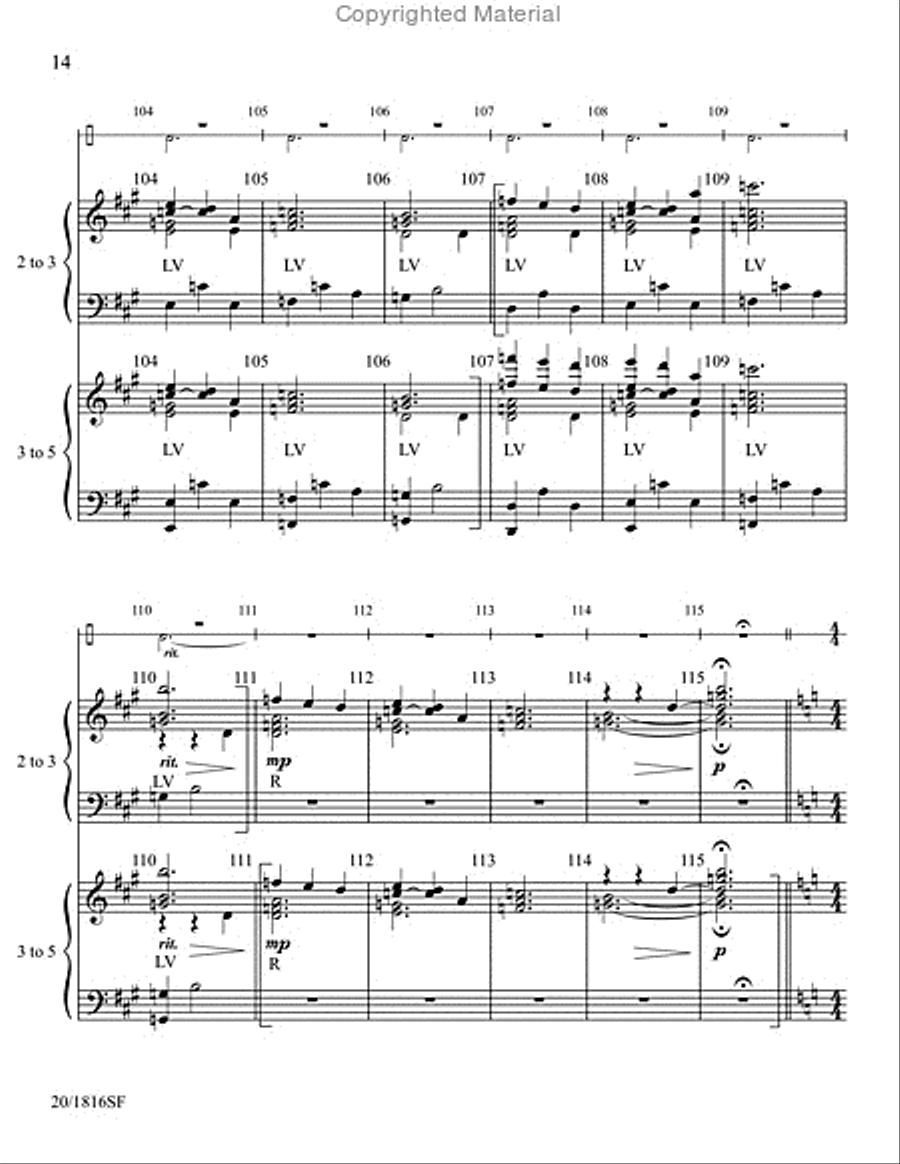 Panorama - Handbell and Percussion Score and Parts Handbell Choir scores gallery preview page 13