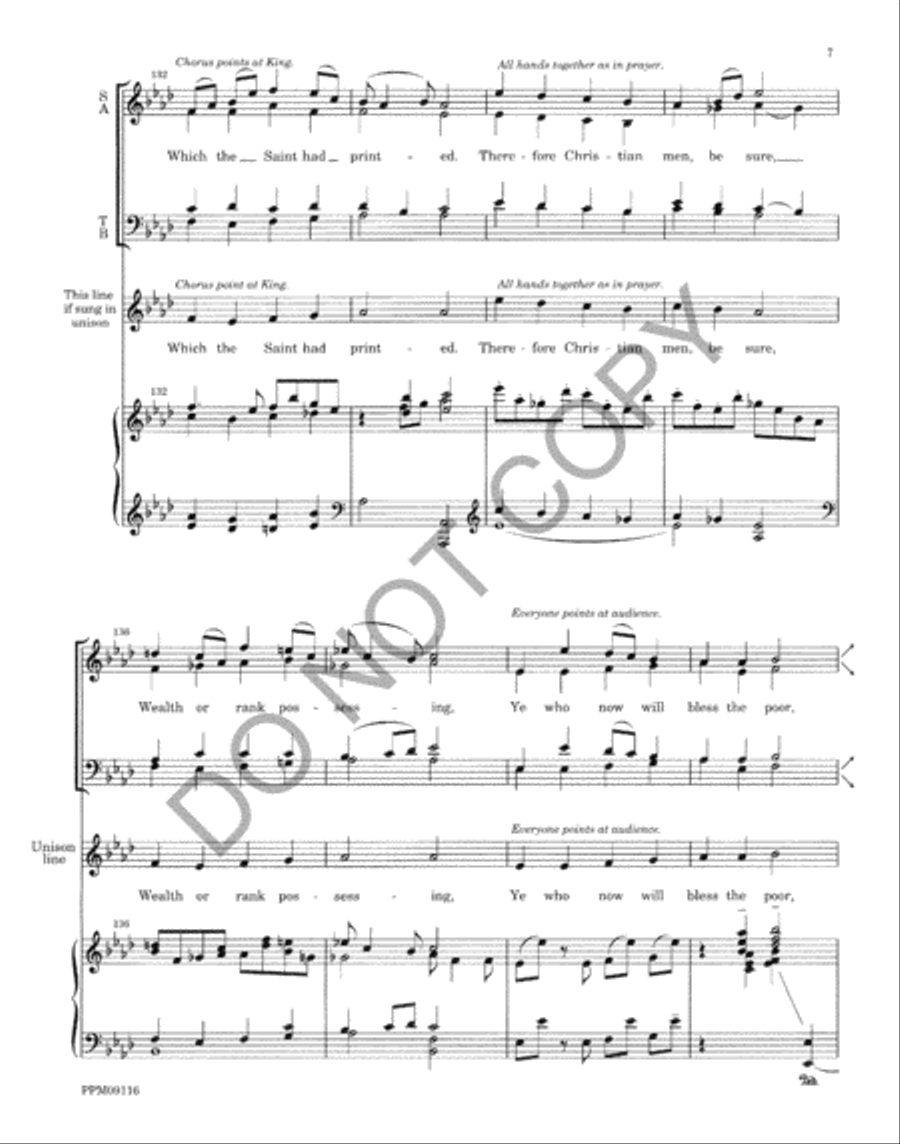 Good King Wenceslas 4-Part scores gallery preview page 10