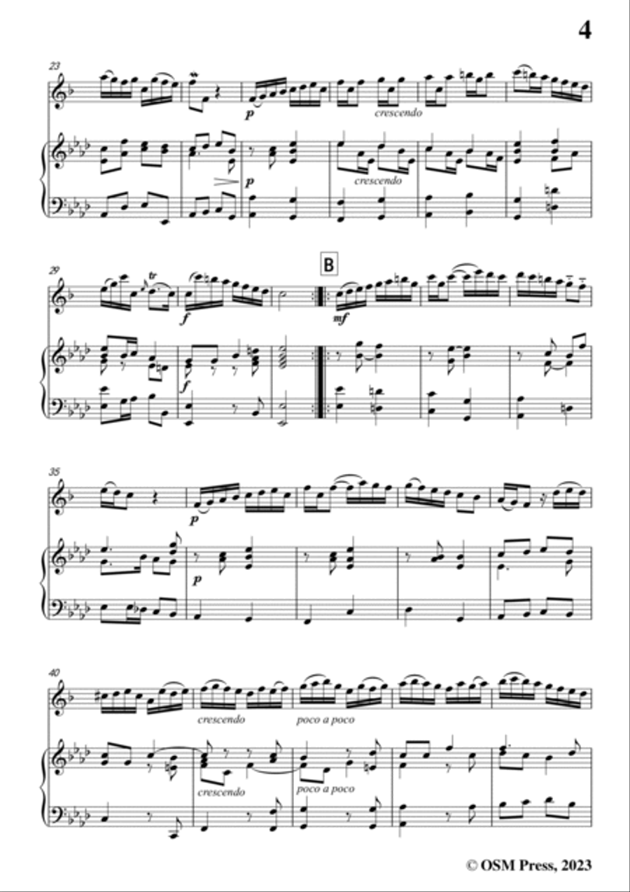 Handel-Sonata No.6,for Alto Saxophone and Piano Alto Saxophone scores gallery preview page 5