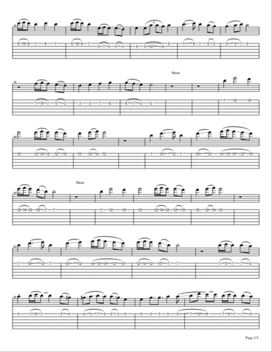 Modern Song of India (Standard Notation)