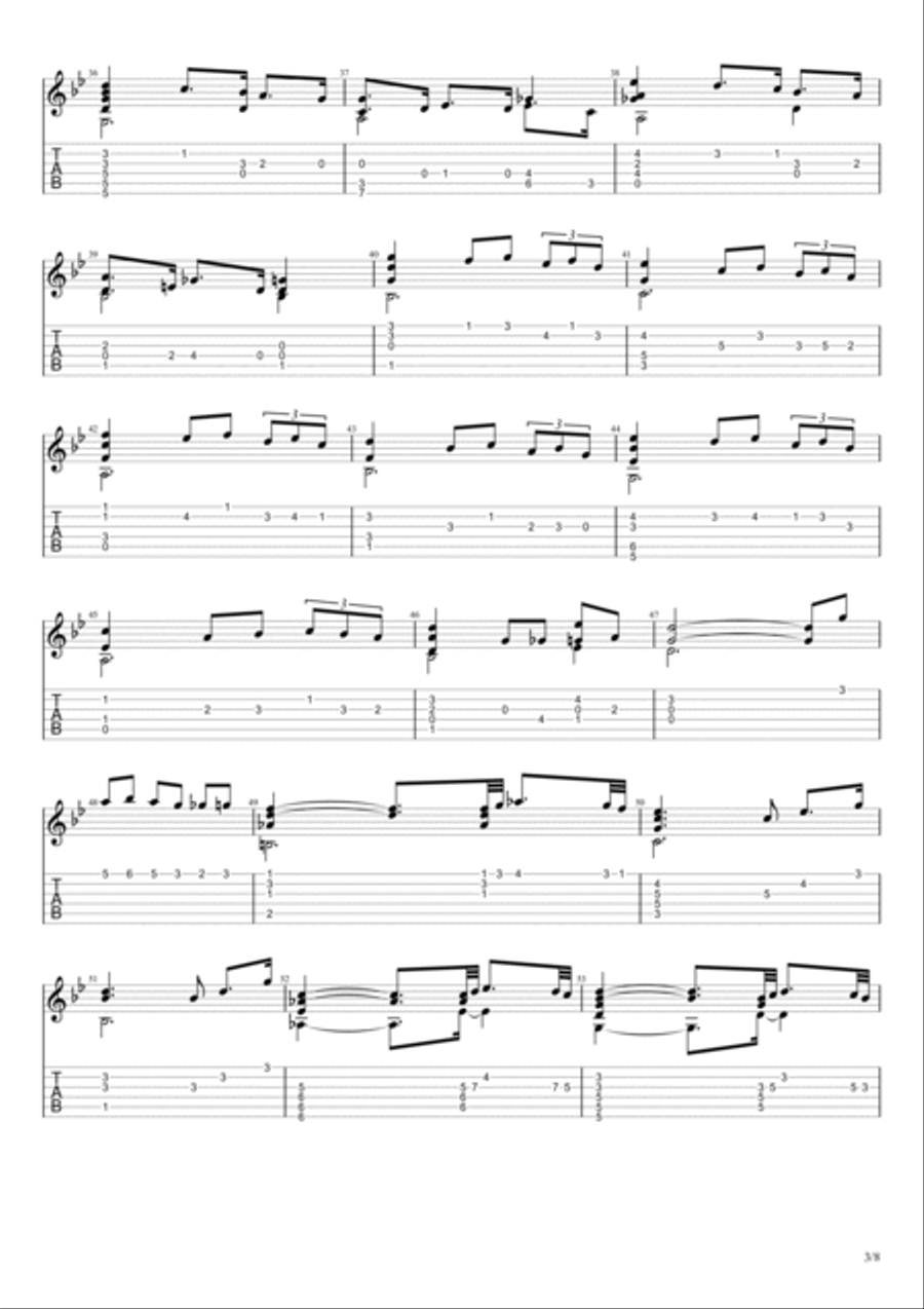 Adagio in G Minor (Tomaso Albinoni) Acoustic Guitar scores gallery preview page 3