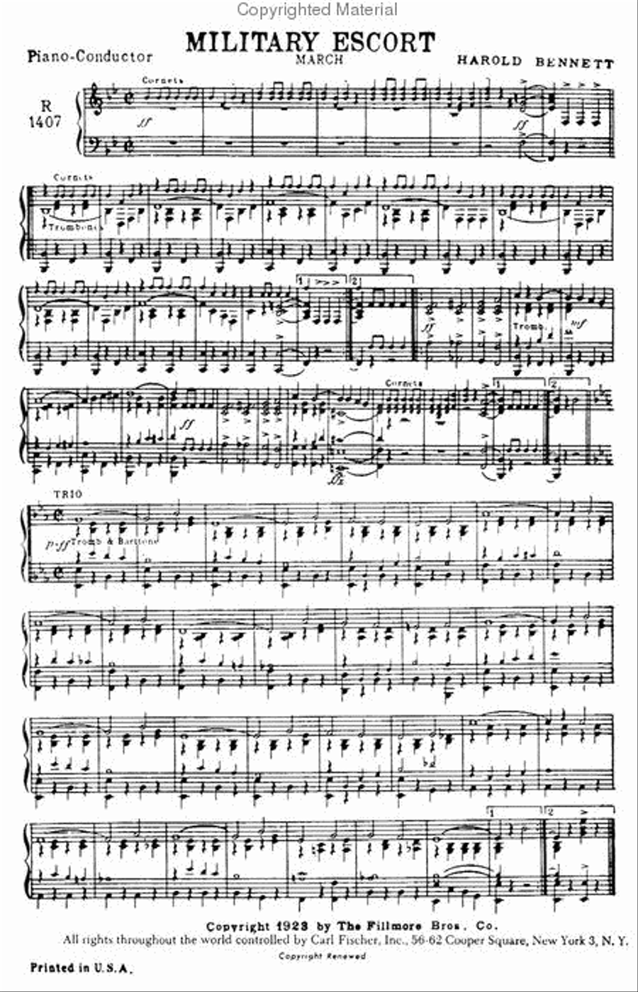 Military Escort (March) Military Escort (March) Choir scores gallery preview page 2