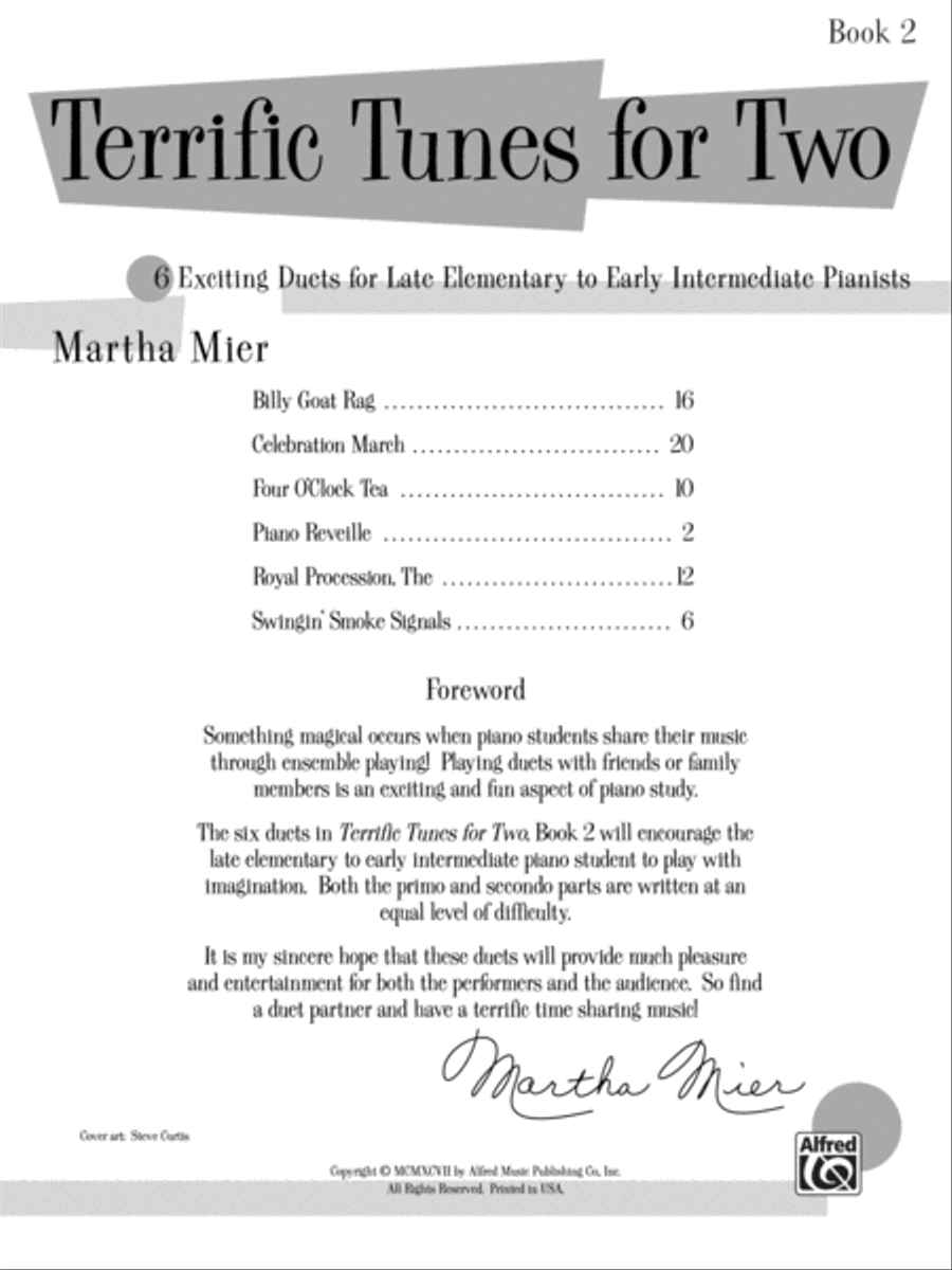 Terrific Tunes for Two, Book 2 Small Ensemble scores gallery preview page 2